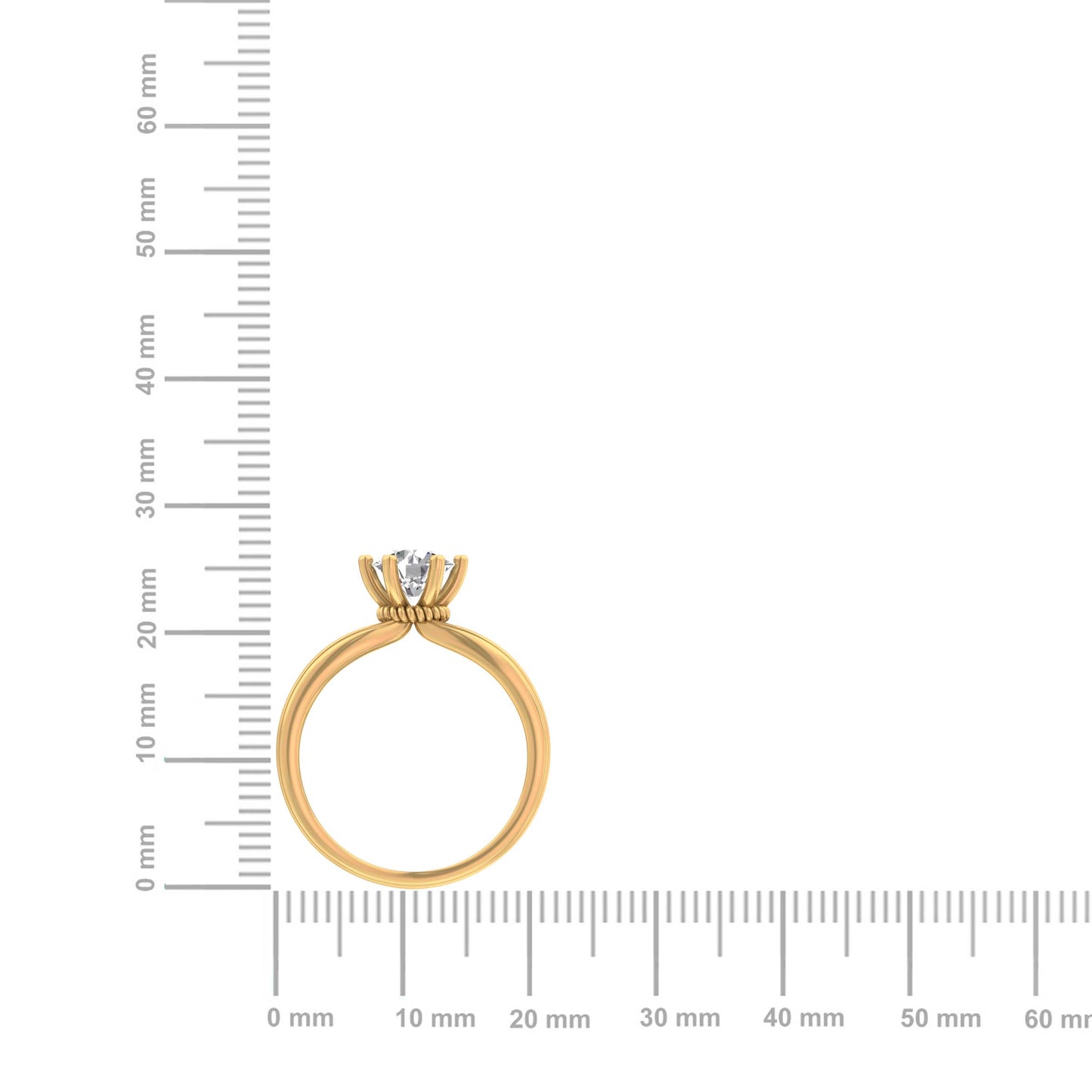 1.00 Carat Diamond Trellis Solitaire Ring