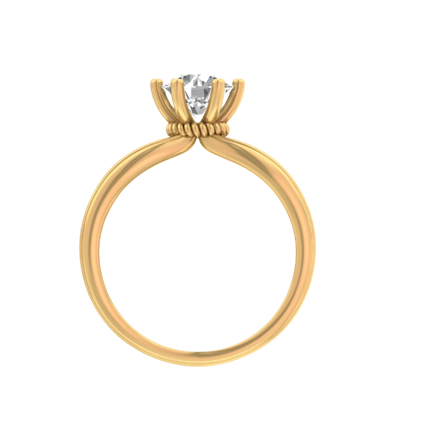 1.00 Carat Diamond Trellis Solitaire Ring