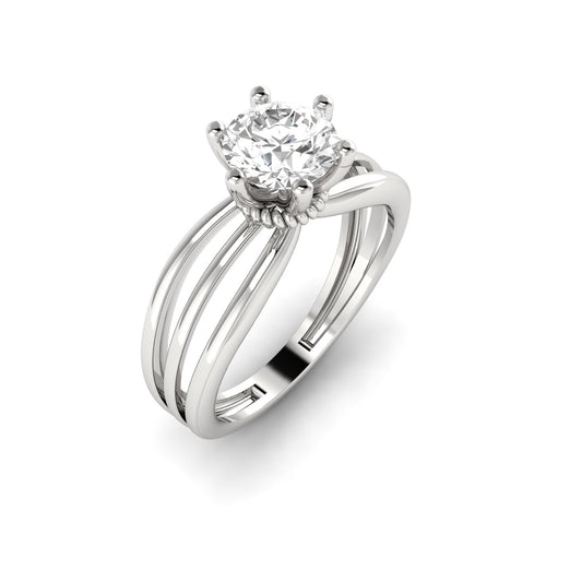 1.00 Carat Diamond Trellis Solitaire Ring