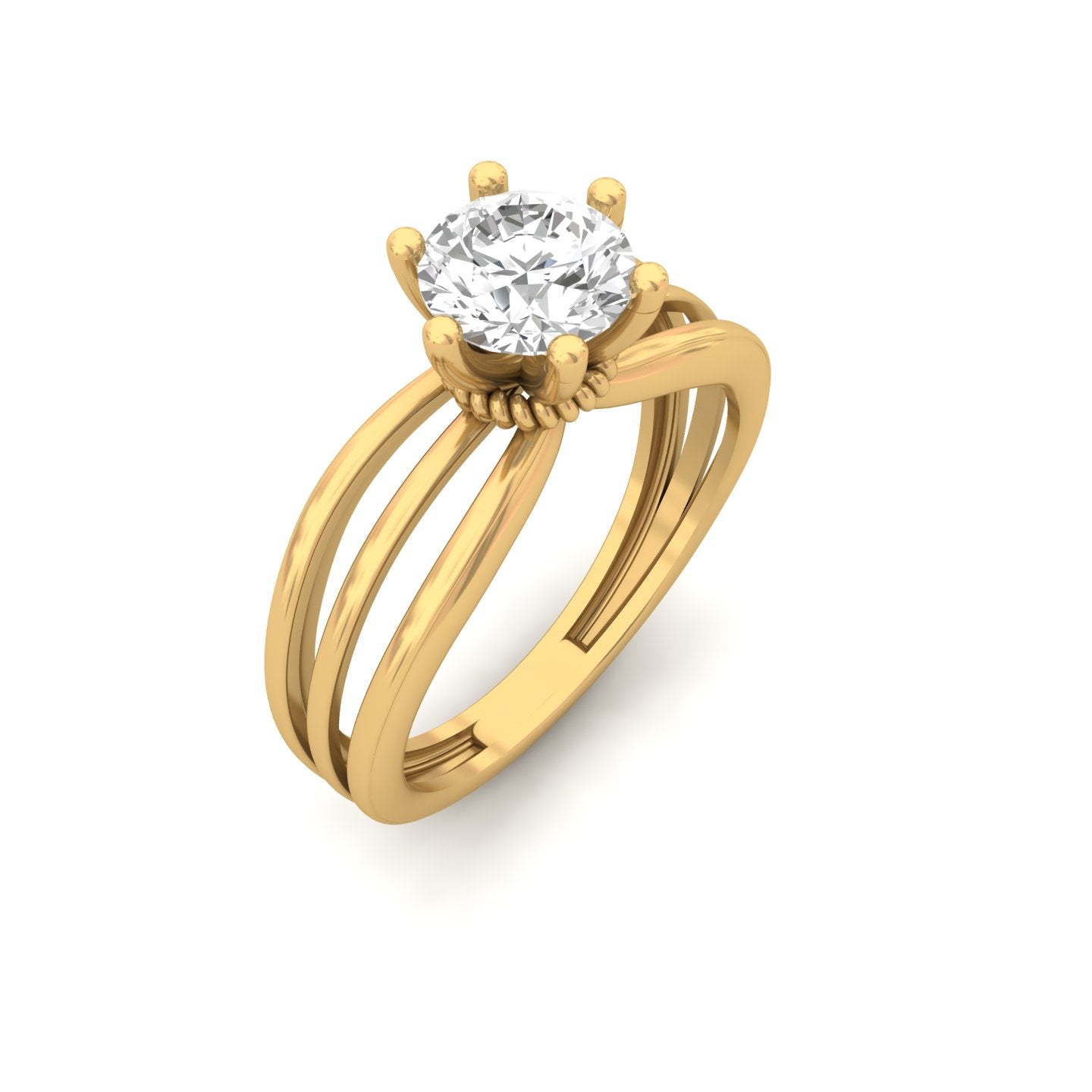 1.00 Carat Diamond Trellis Solitaire Ring