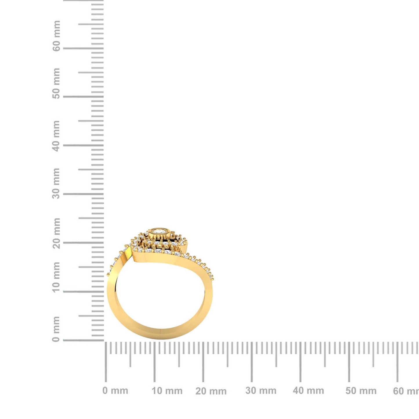 Swirl Embrace Diamond Ring