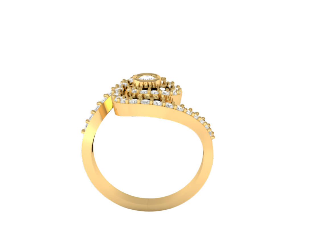 Swirl Embrace Diamond Ring