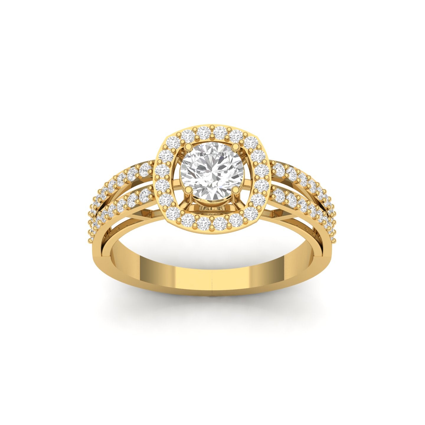 Halo Diamond Promise Ring