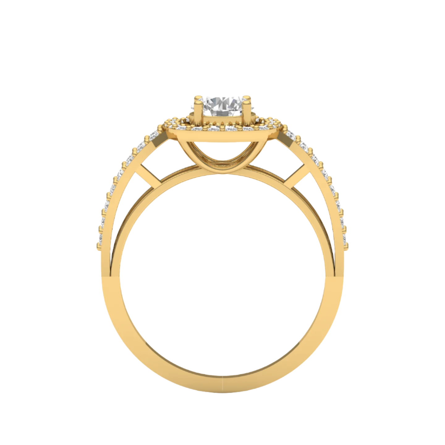 Halo Diamond Promise Ring
