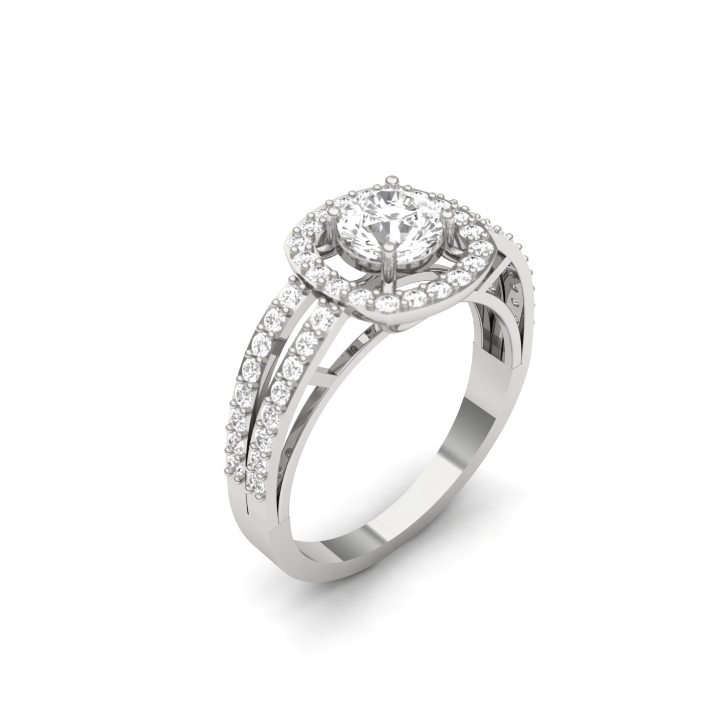 Halo Diamond Promise Ring