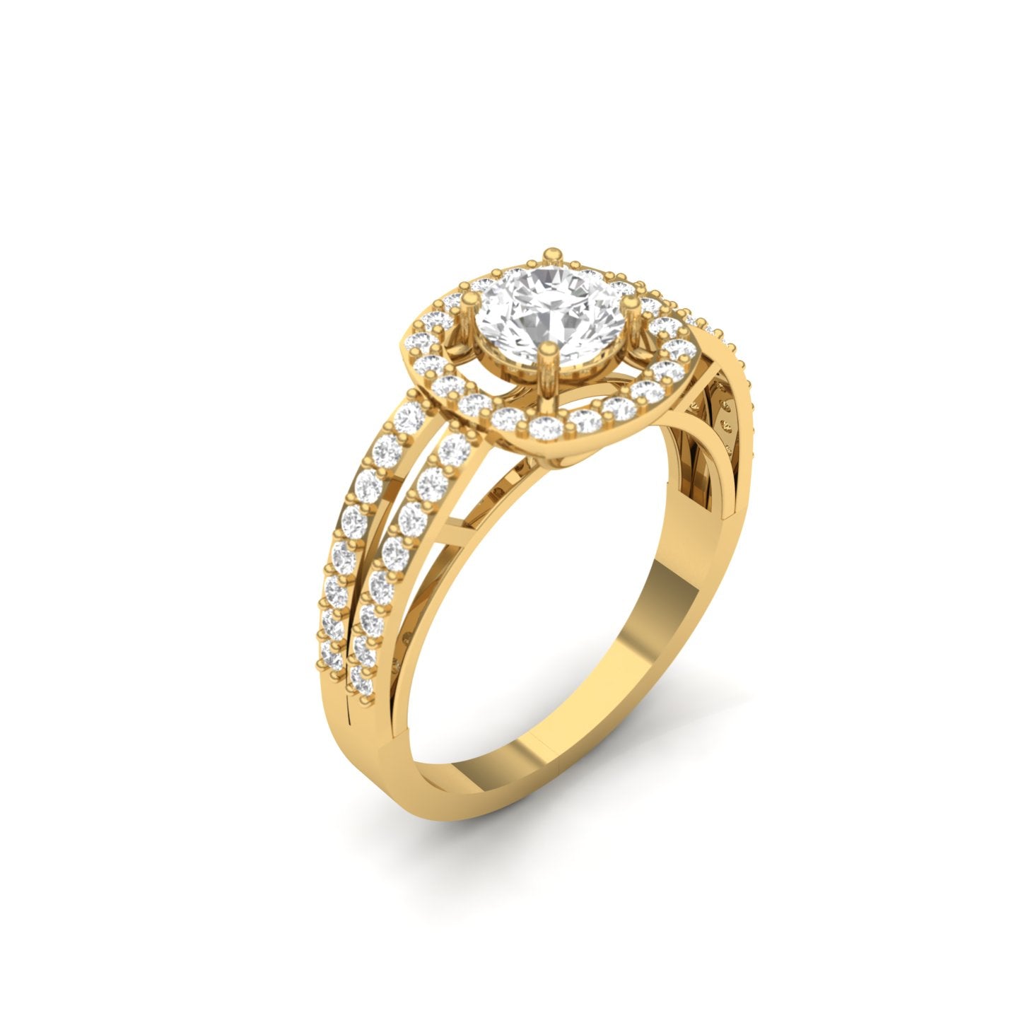 Halo Diamond Promise Ring