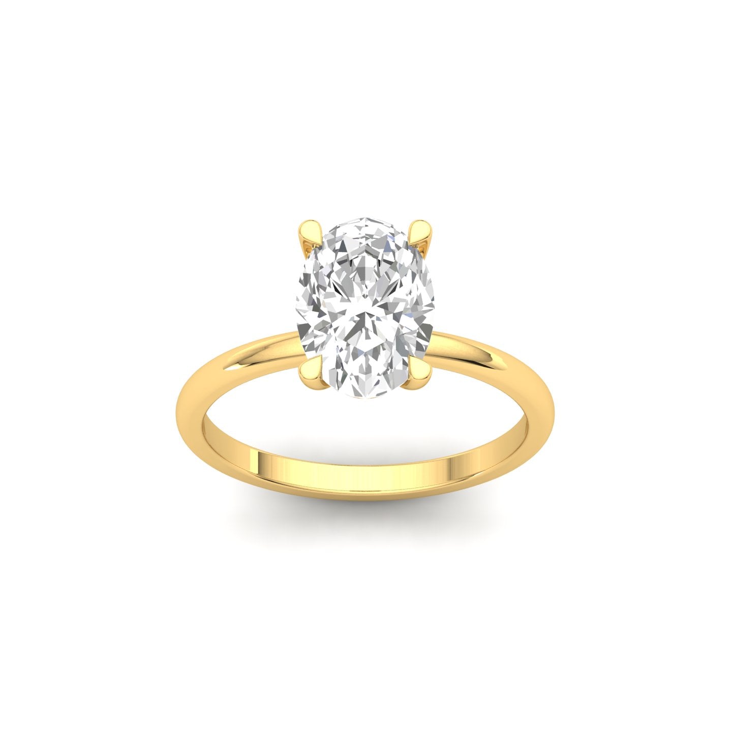 3.0 Carat Oval Diamond Ring