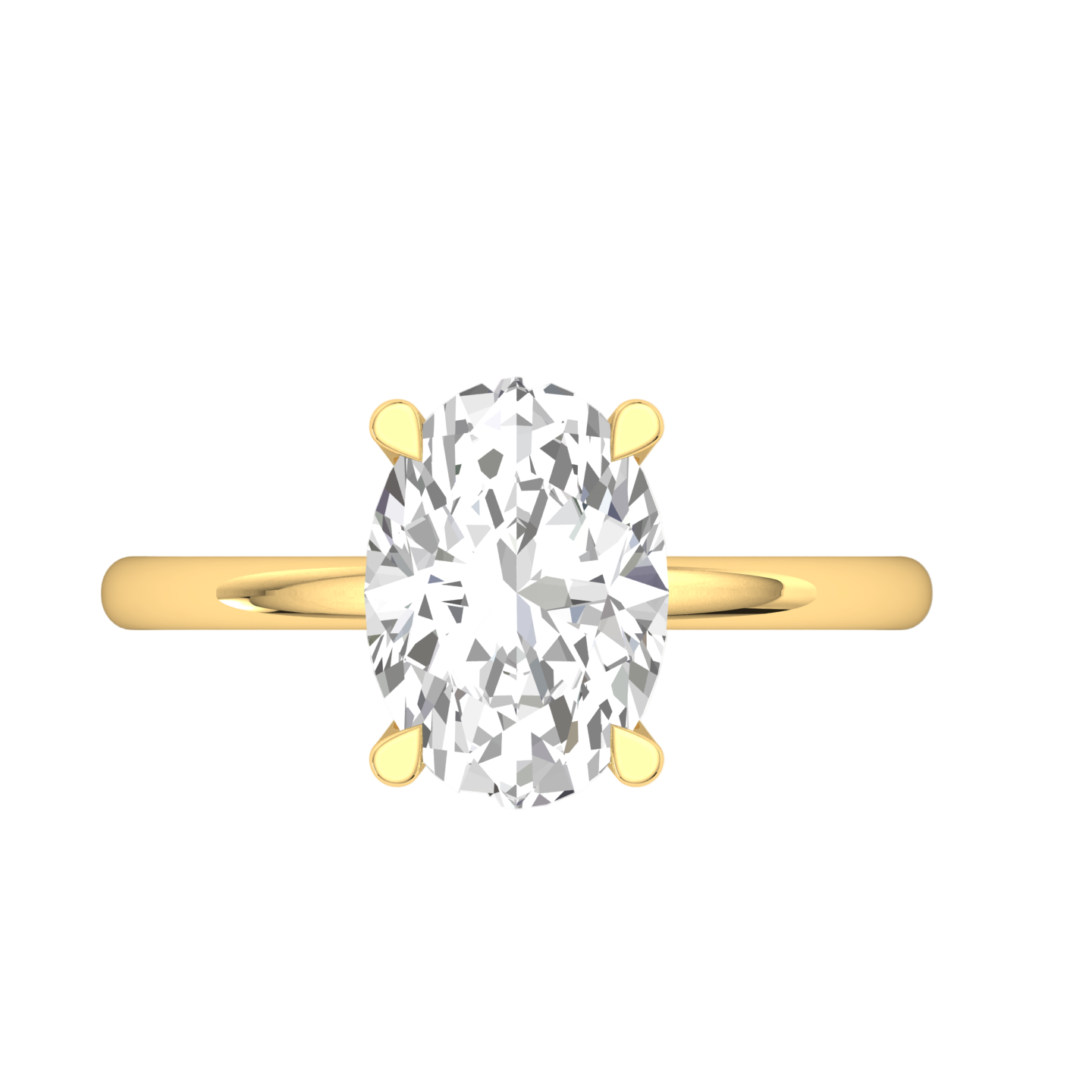 3.0 Carat Oval Diamond Ring