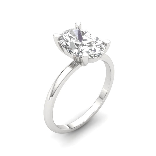 2.0 Carat Oval Diamond Wedding Ring