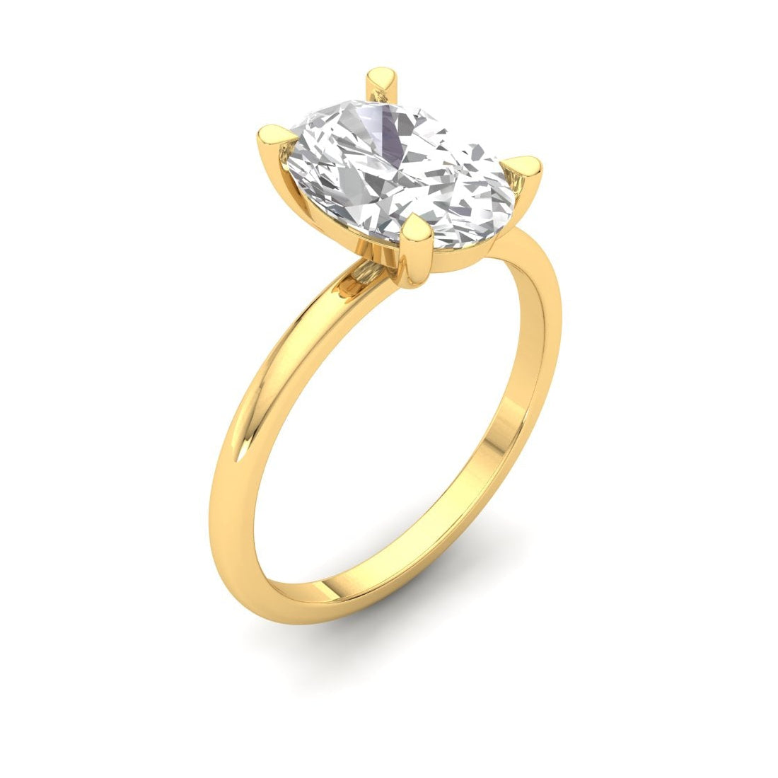 3.0 Carat Oval Diamond Ring
