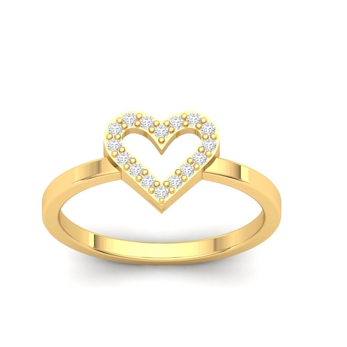 Sparkling Heart Ring