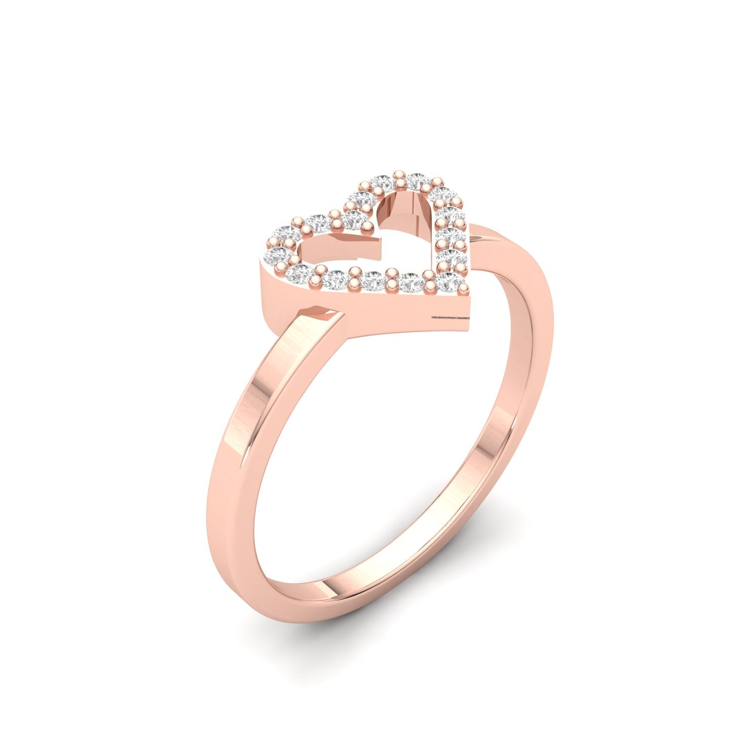 Sparkling Heart Ring