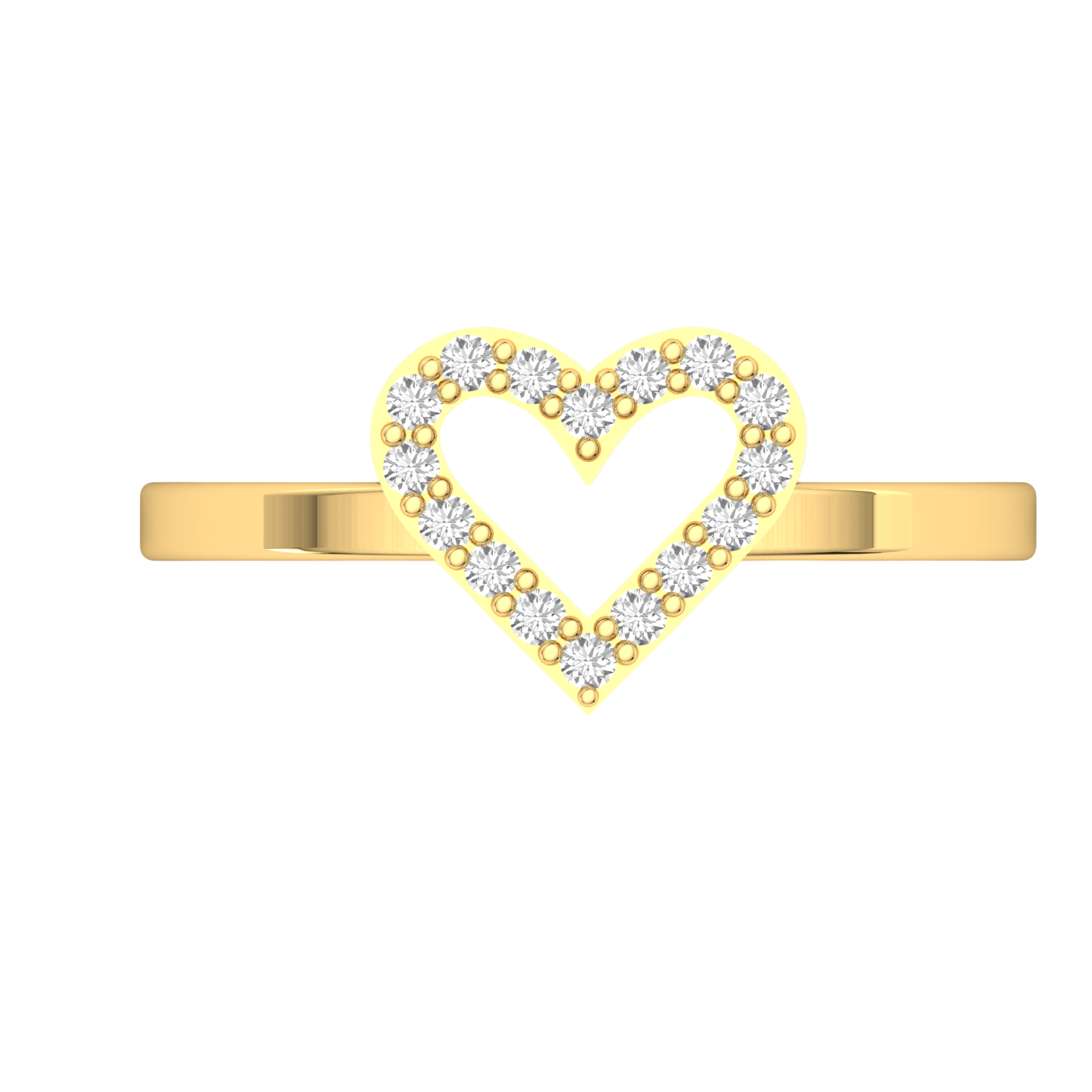 Sparkling Heart Ring