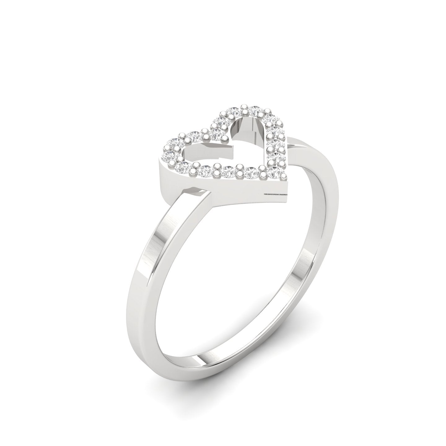Sparkling Heart Ring