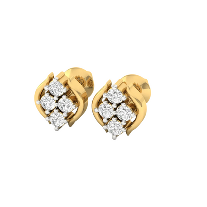 Diamond Blossom Earrings