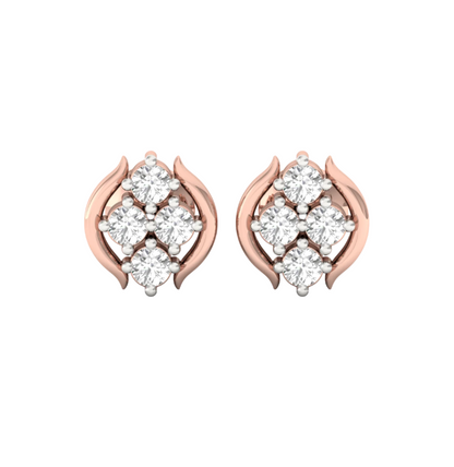 Diamond Blossom Earrings