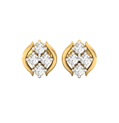 Diamond Blossom Earrings