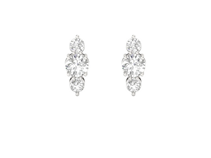 Timeless Three Diamond Earrings
