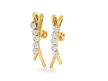 Glistening Diamond Drops Earrings