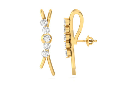 Glistening Diamond Drops Earrings