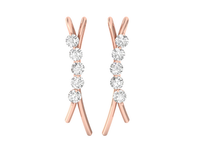 Glistening Diamond Drops Earrings