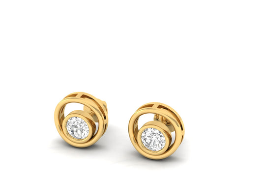 Orbital Diamond Stud Earrings