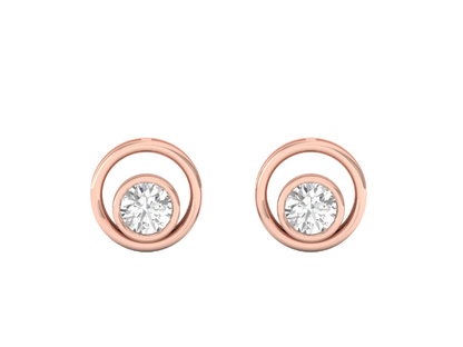 Orbital Diamond Stud Earrings