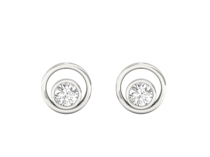 Orbital Diamond Stud Earrings