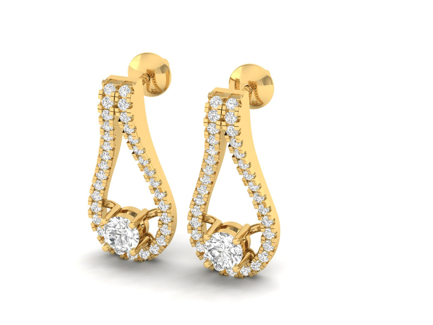 Dazzling Diamond Teardrop Earrings