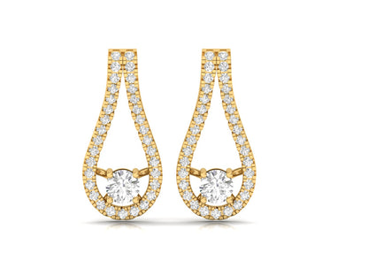 Dazzling Diamond Teardrop Earrings