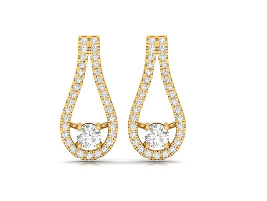 Dazzling Diamond Teardrop Earrings
