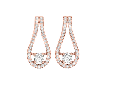 Dazzling Diamond Teardrop Earrings