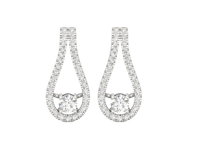 Dazzling Diamond Teardrop Earrings