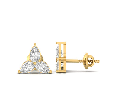 Pear Diamond Trinity Studs
