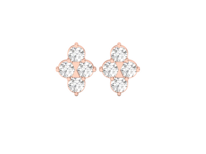 Quatrefoil Diamond Earrings