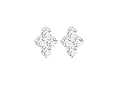 Quatrefoil Diamond Earrings