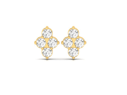 Quatrefoil Diamond Earrings