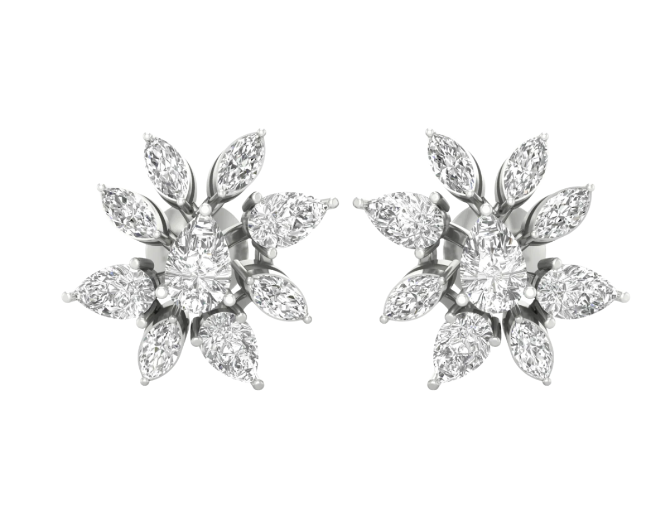 Sparkle Bloom Diamond Earrings