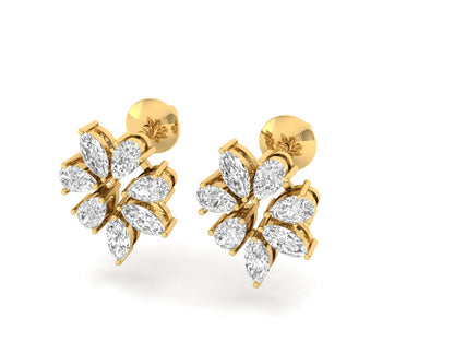 Marquise Bloom Diamond Earrings