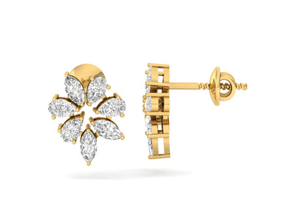 Marquise Bloom Diamond Earrings