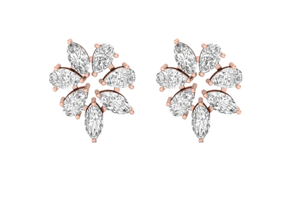 Marquise Bloom Diamond Earrings