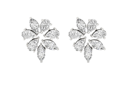 Marquise Bloom Diamond Earrings