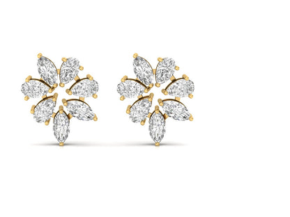 Marquise Bloom Diamond Earrings