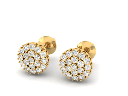 Sparkling Diamond Cluster Studs