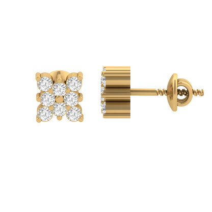 Diamond Grid Studs