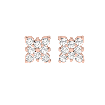 Diamond Grid Studs