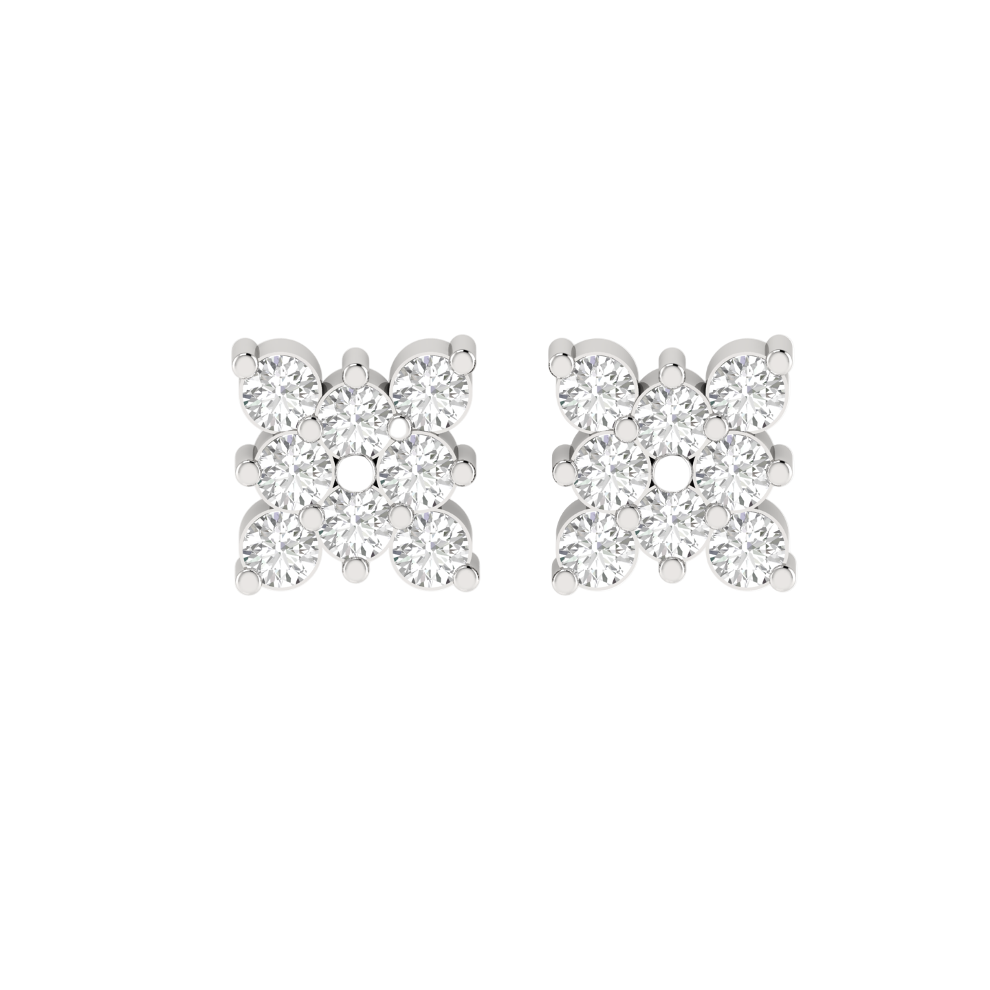 Diamond Grid Studs
