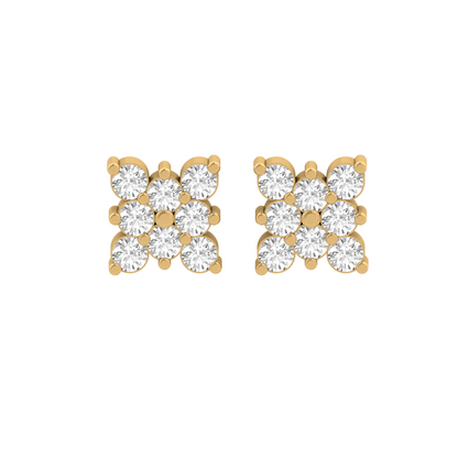 Diamond Grid Studs