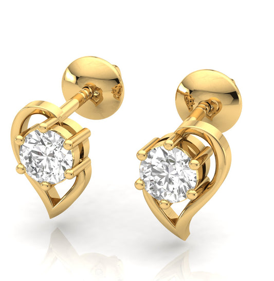 Everlasting Love Diamond Heart Earrings