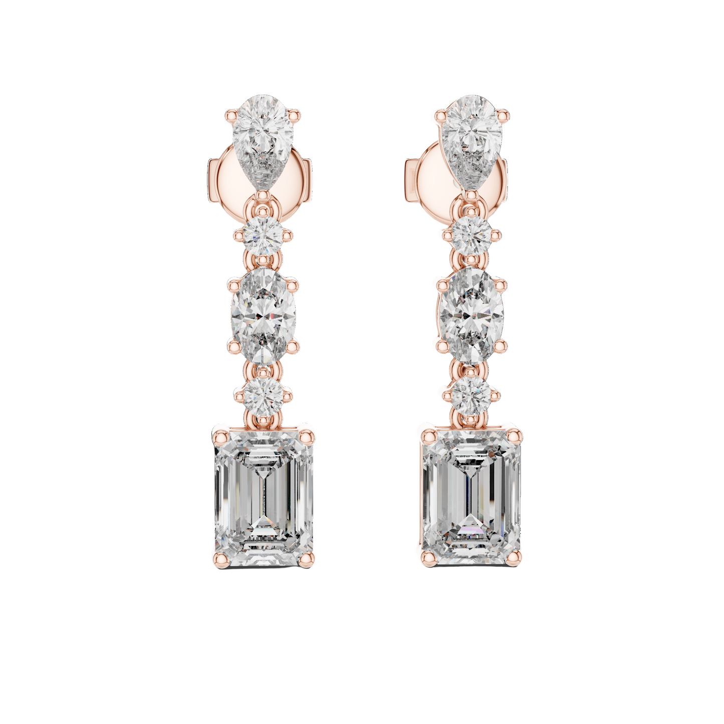 Diamond Cascade Earrings